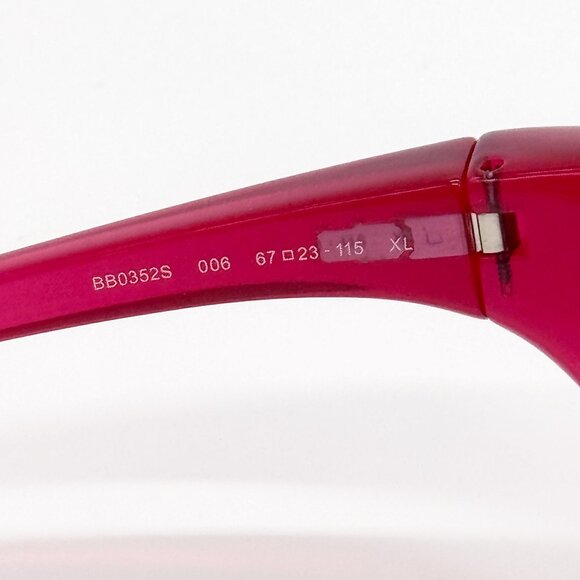 NEW BALENCIAGA SUNGLASSES BB0352S 006 RED UNISEX EYEWEAR